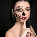 Half-Face Halloween Makeup